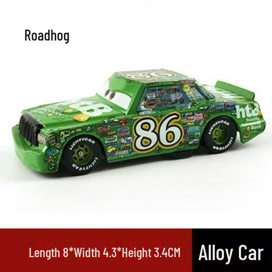 Authentic Alloy Car Set: Lightning McQueen, Mater & King - Road Rage Toys Collection for Kids
