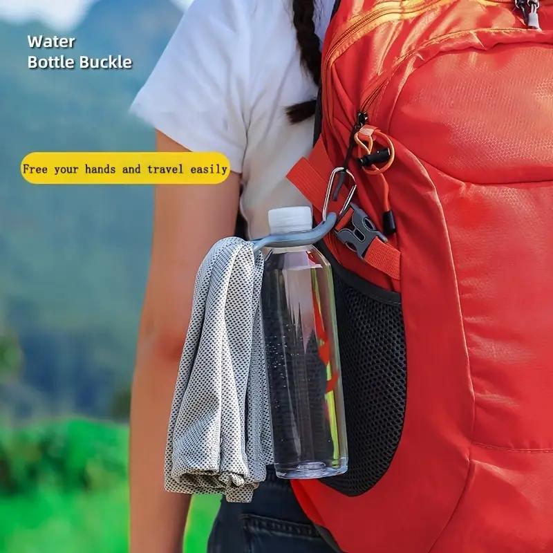 1 STÜCK Kürbisförmiger Silikon-Outdoor-Getränkeflaschenhaken Wasserflaschenschnalle Reisebequem Bergsteigerrucksack Hängeschnalle Artefakt