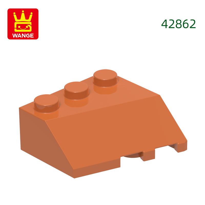 53Pcs/lot 42862 Wedge 3 x 3 Sloped Left Accessories Works With featuring Brick DO IT YOURSELF Children's Toy Assembly Parts
