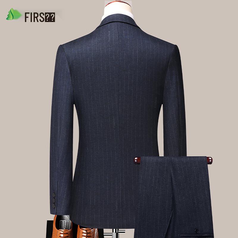 Shanshan Herren Slim Fit Gestreifter Business-Anzug