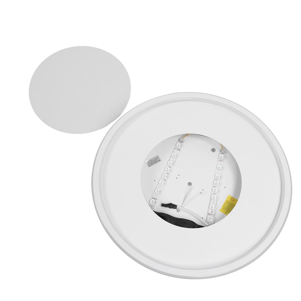 LED Ceiling Light Iron PC Stepless Dimmable Round Flush Mount Ceiling Light Fixture with APP Remote