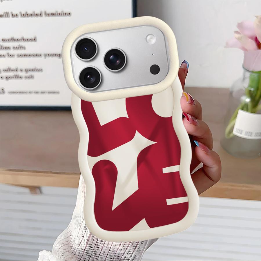 Soft Phone Cover Case for iPhone 11 14 16 Pro Max 12 8 13 17 Air XR 15 Plus Love Heart