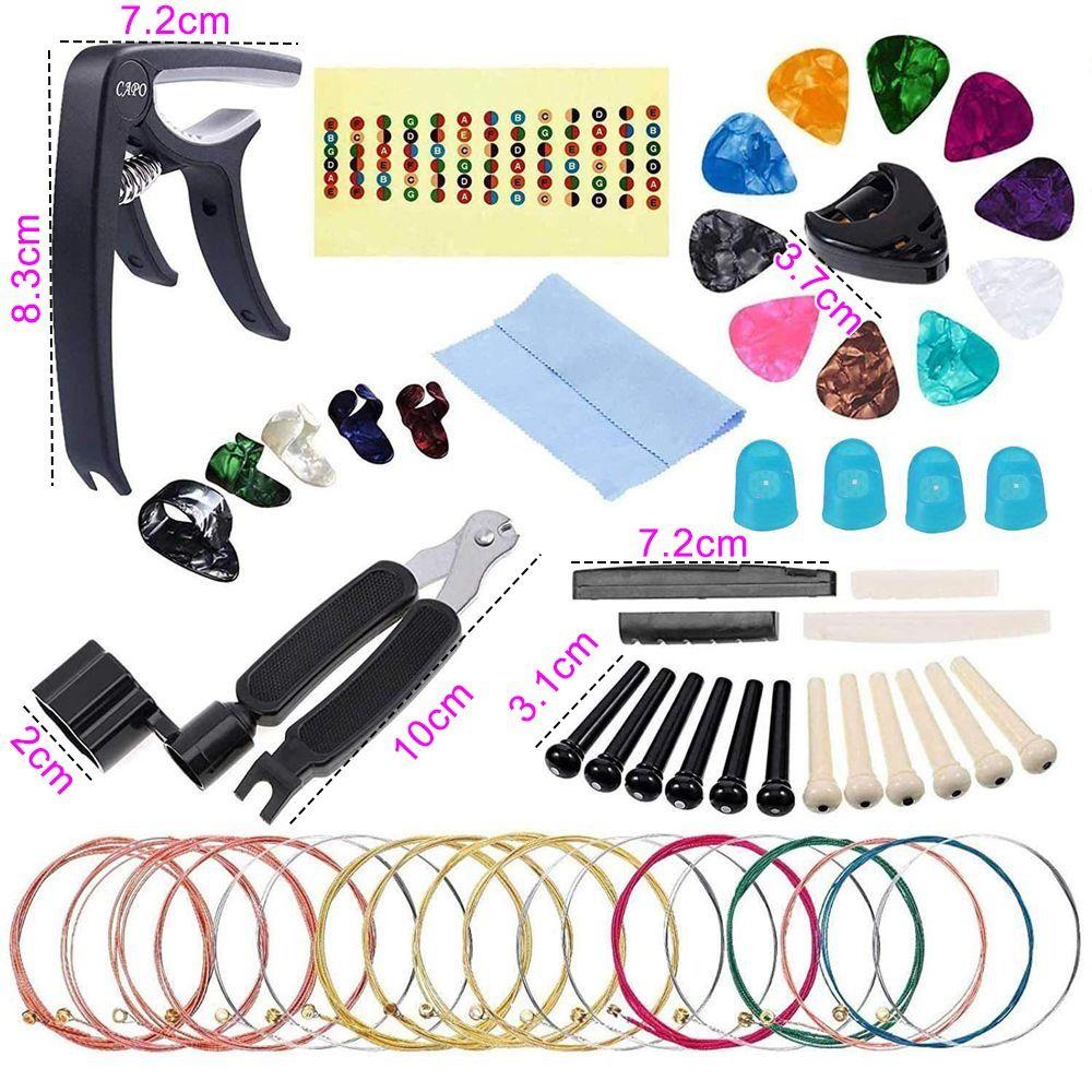 Finger Protectors Guitar Picks Guitar Tools Kits Maintenance Tools Organizer Bag Repairing Set