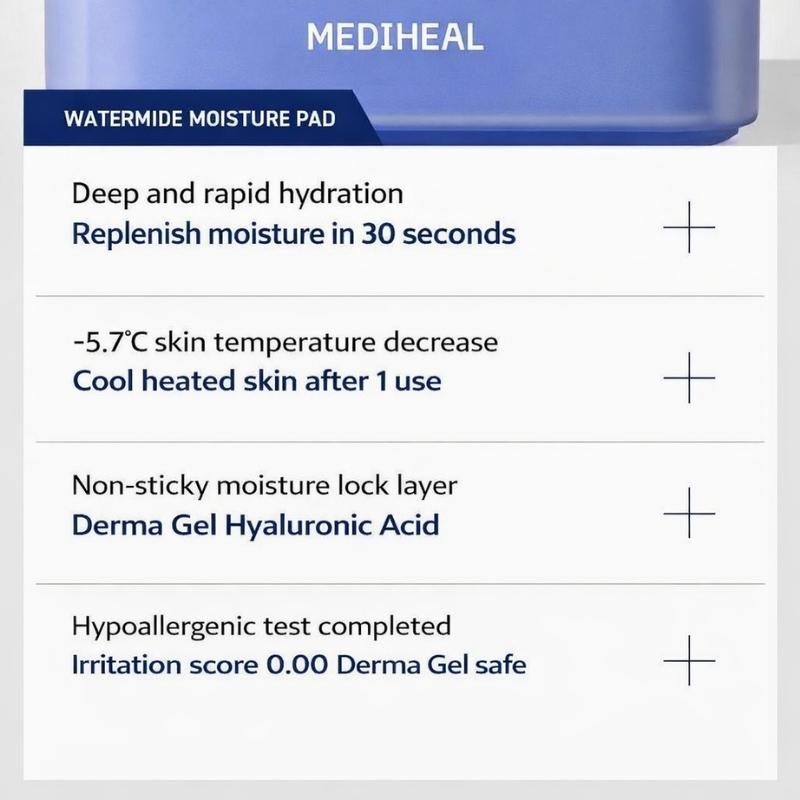 [Mediheal] Watermide Intensive Hydration Pad 100 Sheets 150ml / 5.07 fl. oz