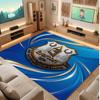 Tappeto in Velluto di Cristallo con Stampa Calcio Everton, Comodo Assorbente d'Acqua Antiscivolo Tappeto per Pavimenti Interni