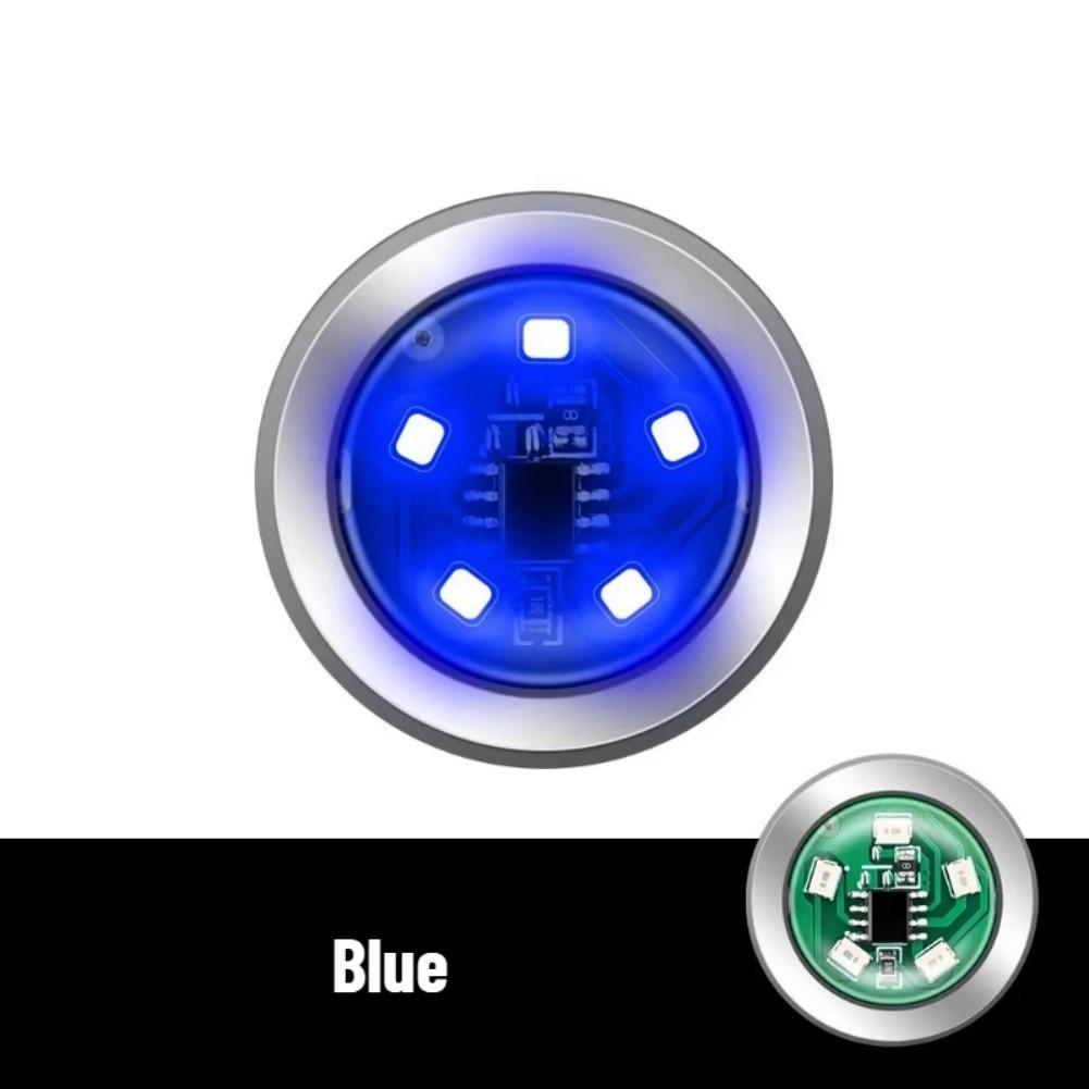 For Motorcycle Anti Tailgating Motorcycle Strobe Orange High-Brightness LED Vibration Sensor Multiple Flash Modes