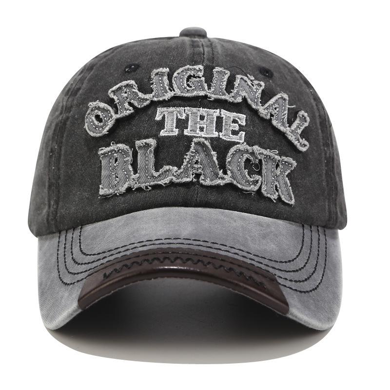 New Patchwork Washable Baseball Cap Men Women Letter Sunhat Unisex Outdoor Sports Snapback Fishing Travelling Baseball Hat