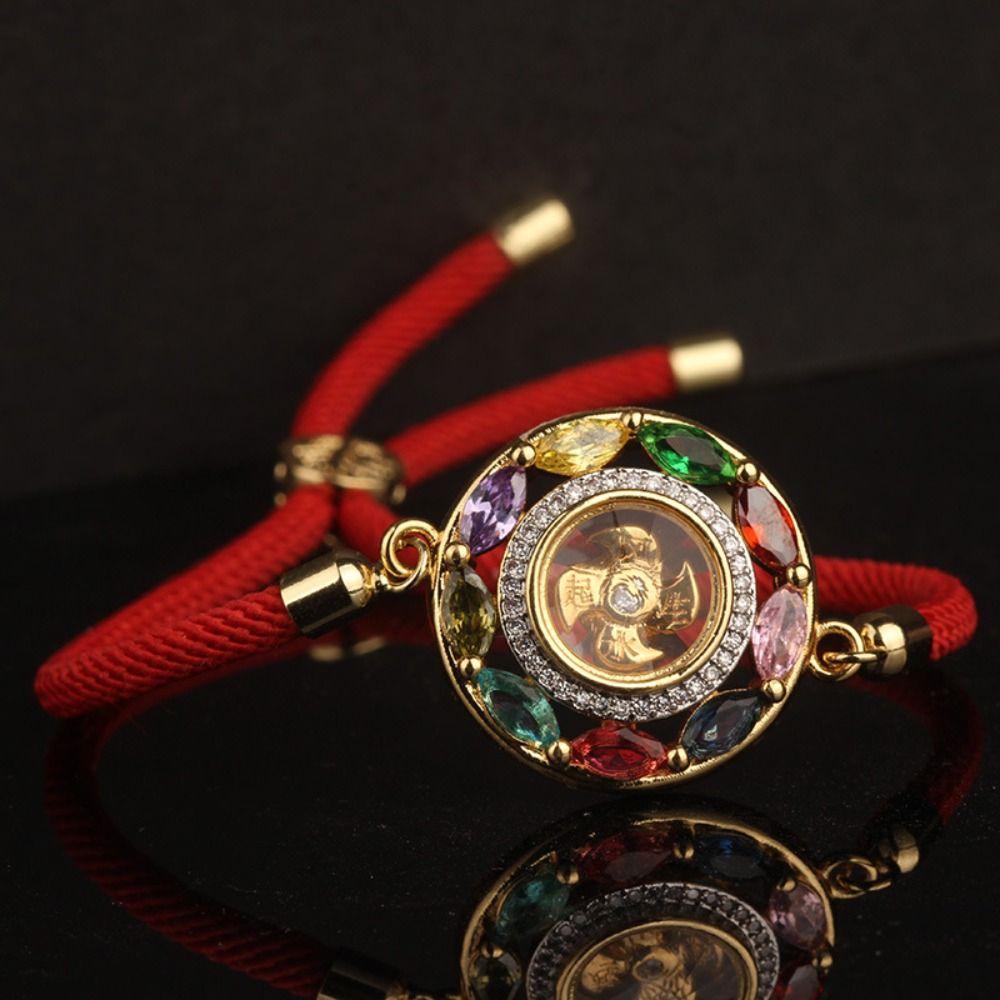 Aesthetic Windmill Pendant Necklace Vintage Cubic Zirconia Decor Jewelry  Holiday Gift