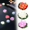 10x4cm LED Lotus Night Lamp Battery Powered Artificial Flower Floating Induction Lotus Lamp Light Waterproof Garden Decor