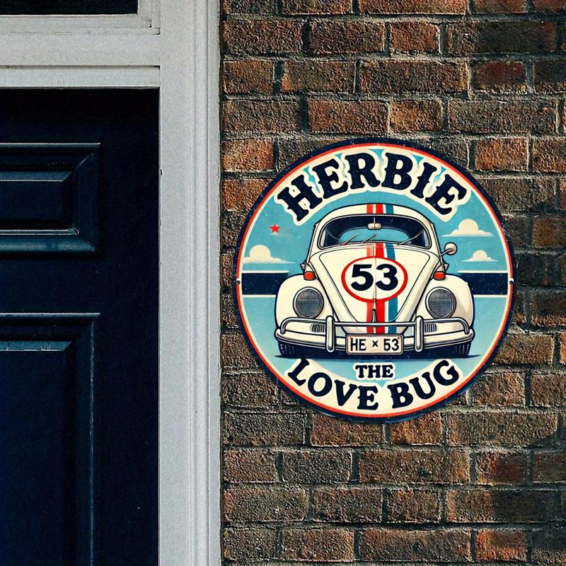 Wooden Vintage Car Wooden Tin Sign - Chic Wall Art for Door, Wall, Home, Room, Farmhouse, Street, Shop, Garage, Bar, Garden, and Coffee House Decor