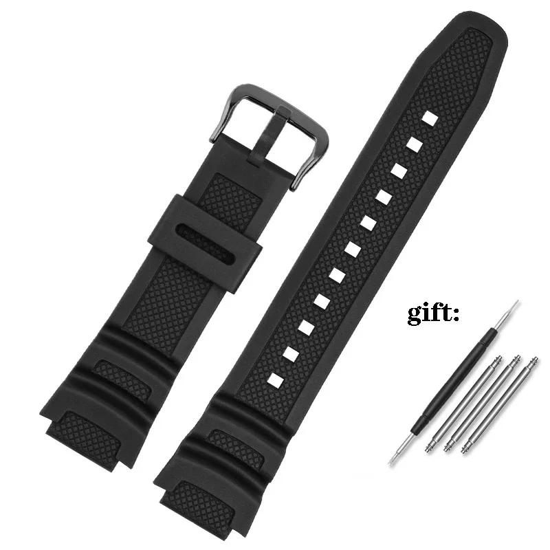 Gummiarmband für Casio AE-1200WH AQ-S810W MRW-200H W218H SGW-300/400 für Casio AE-1000W Uhrenzubehör Band 18mm