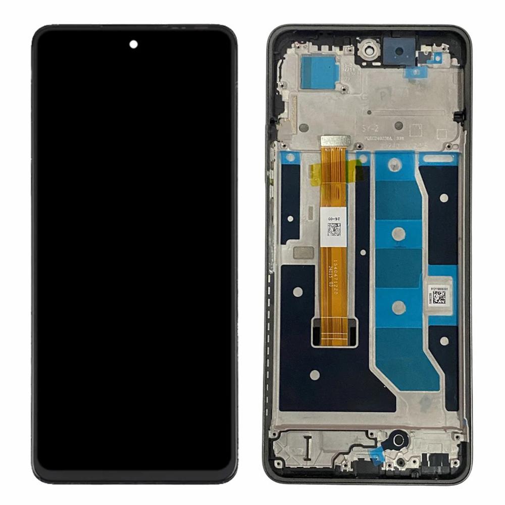 

For Realme C67 4G Grade S IPS LCD Screen and Digitizer Assembly+Frame Part (Without Logo) Black