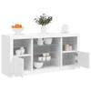 VidaXL Buffet with LED Lights, Cabinet with Door, Storage Furniture, Living Room Entryway Organizer, 3209086