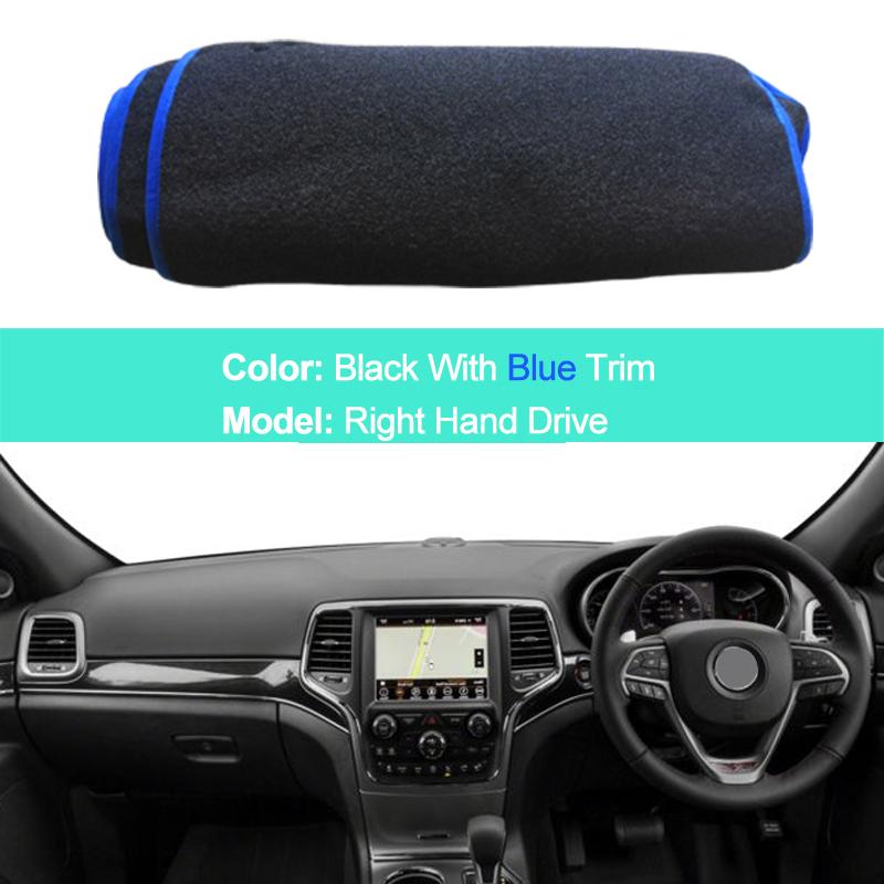 For Jeep Grand Cherokee WK2 2011 -  LHD RHD 2 Layers Car Dashboard Cover Carpet Cape Rug Shade Carpet Dashmat Pad Protector