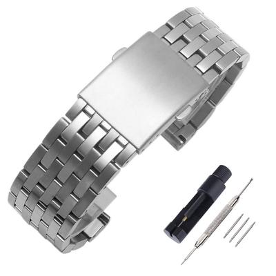 Chocoman Diesel Stainless Steel Watch Strap, 22mm, 24mm, 26mm, 28mm, 30mm, with 3 Spring Bars, Removal Tool, and Box