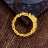 Unique Dragon And Phoenix Cultural Symbol Ring Stunning Brass Gold Plated Couples Jewelry Fashion