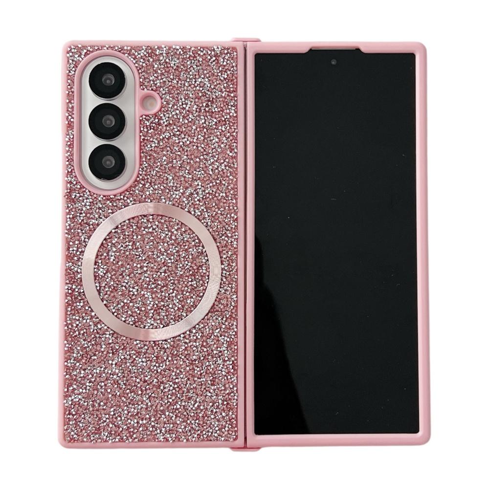 

Luxury Bling Sparkling Diamond Rhinestones Magnetic Case For For Samsung Galaxy Z Fold 7 6 5 4 3 For Magsafe Protection Soft Cover Galaxy Z Fold3 5G