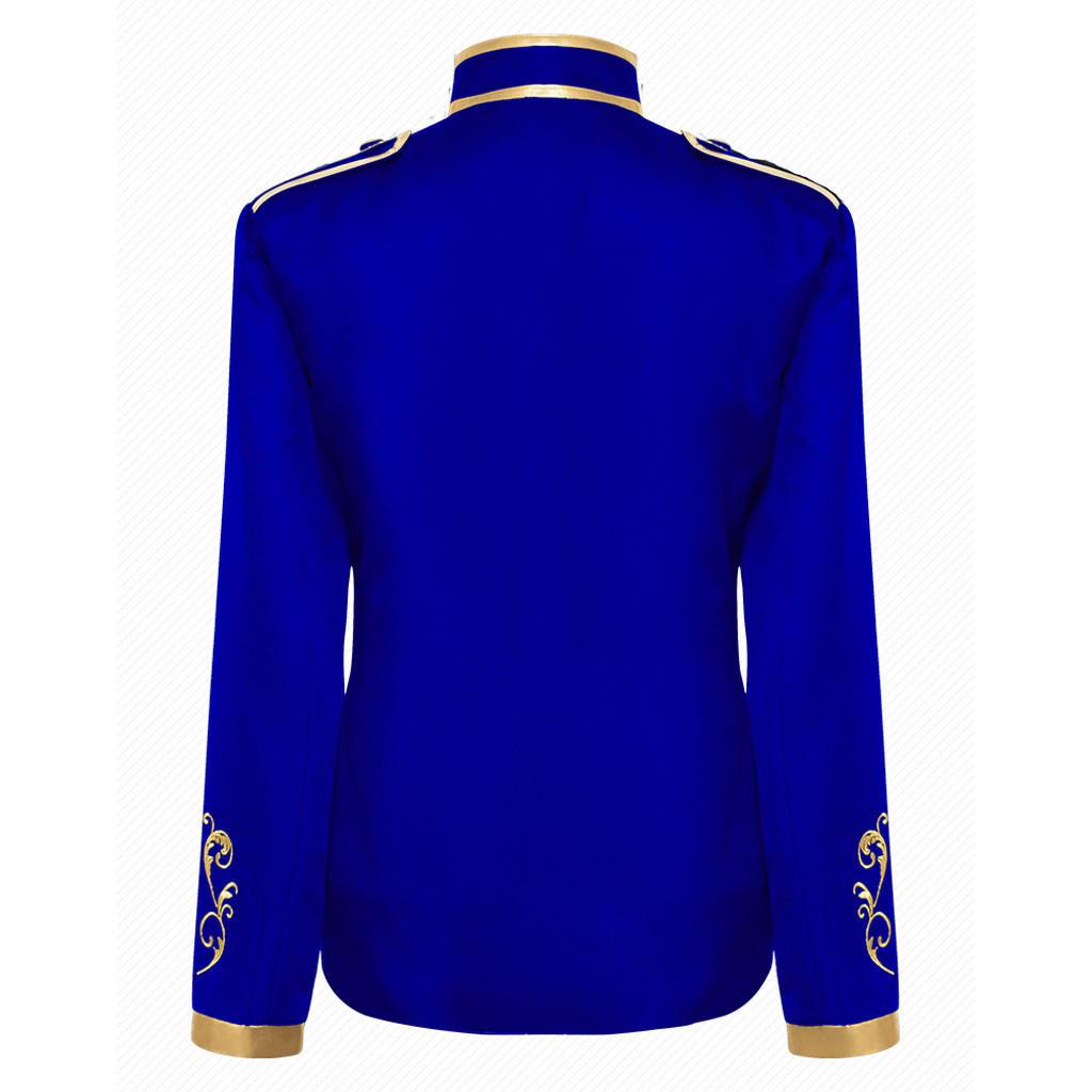 Menn Vinter Varm Vintage Langermet Broderi Bakfrakk Jakke Suit Outwear Coat