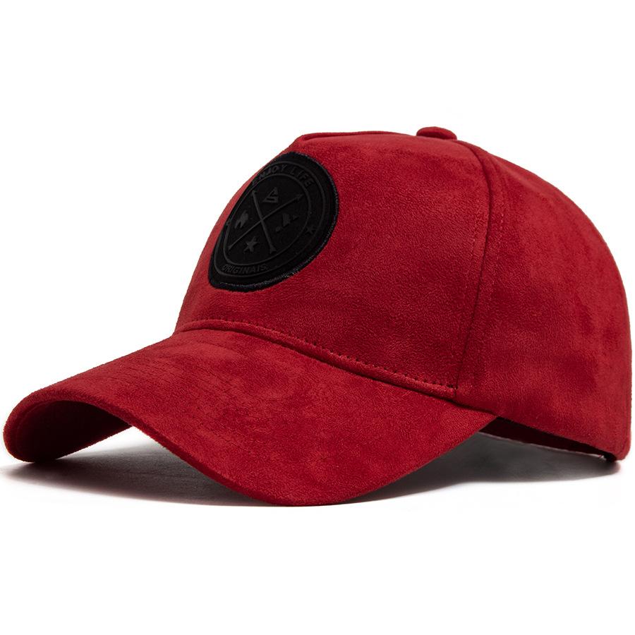 

Labels Trendy Suede Hats For Men Baseball Caps Men S All-Match Sun Hats Women S Hip-Hop Caps Outdoor Use Shade Latest Round Leather 55-60cm