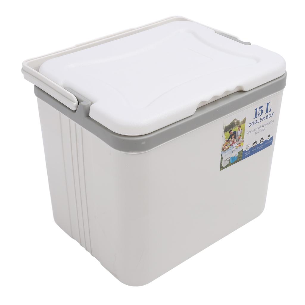 15L Insulated Portable Cooler Professional Lasting Cooling Insulation Hard Cooler Box for Outdoor