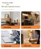 LED Eye-Care Desk Lamp with USB, Student Dormitory Creative Bedside Reading Light, Long Arm Folding Clip Design