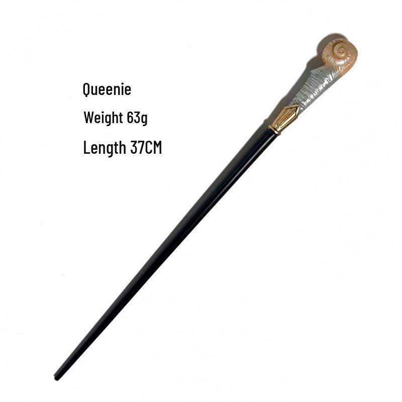Harry & Hermione Premium Magic Wand Set - Finely Carved Metal Heart Core.