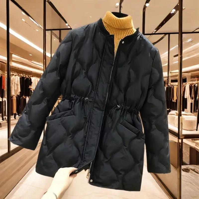 

Женские зимние парки пальто женские повседневные толстые теплые ветрозащитные с подкладкой на талии верхняя одежда 2XL