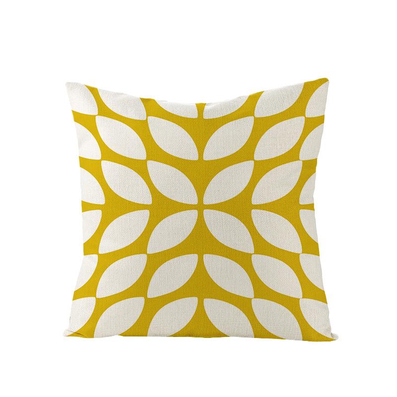 Nordische Geometrische Abstrakte Serie Polyester Bedruckter Kissenbezug Sofakissenbezug Heimtextilien