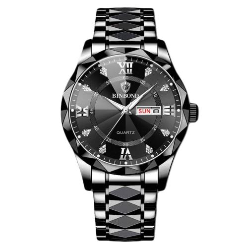 RORIOS Men's Multi-Function Quartz Watch with Date Display, Luminous Movement, Lightweight, Waterproof, Perfect for Work or Commuting, Stylish, Popula