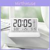 Modern Minimalist Digital Alarm Clock With Lcd Display For Home Decor And Temperature Monitoring