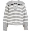 ONLY Women's Relaxed Fit Striped Knit Sweater