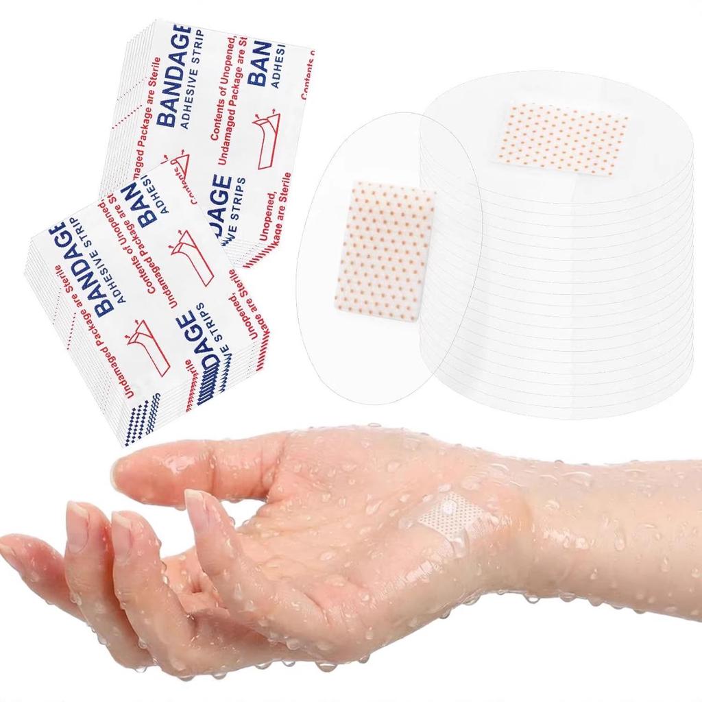 Transparant Waterdicht Verband Familieverpakking voor Vingers, Ellebogen, Knieën en Hielen