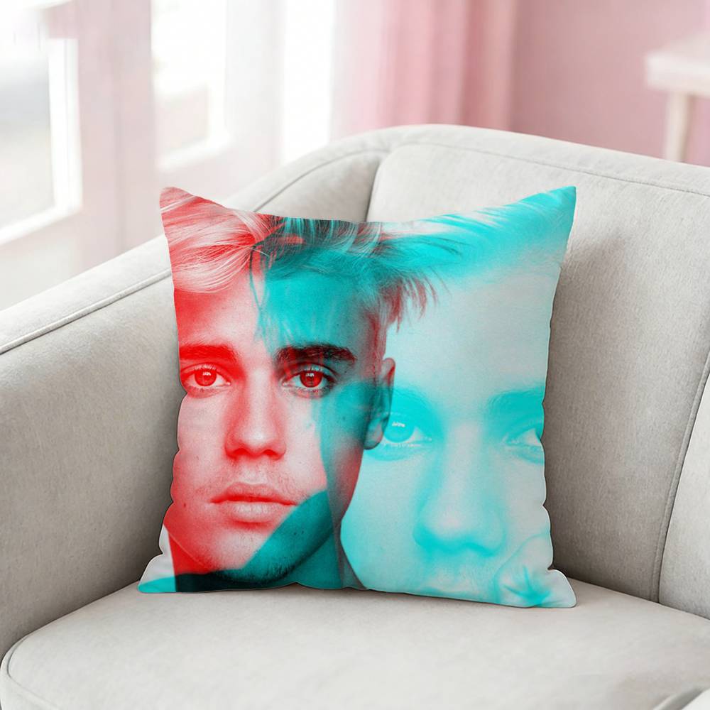 Singer cool JJustin Bieber Pillow Case Cushion Cover Throw Pillow Case For Car Sofa