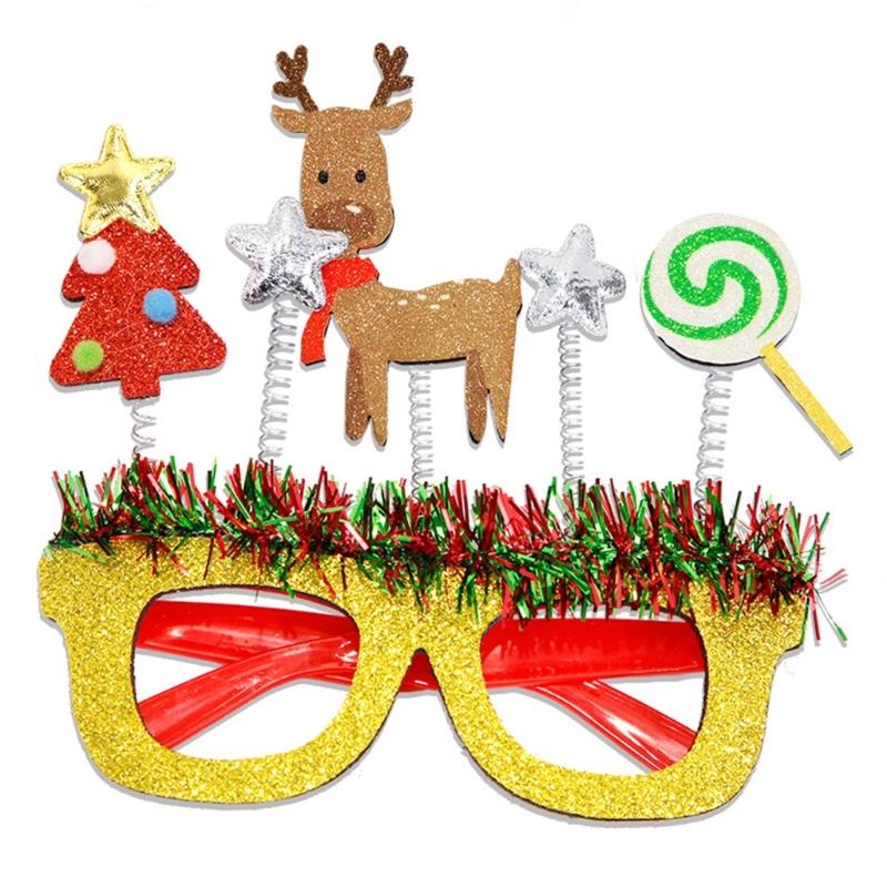 Decorações de Festa Infantil Armações de Óculos Bonecos de Neve Veados Óculos de Desenho Animado para Festas a Fantasia e Decoração