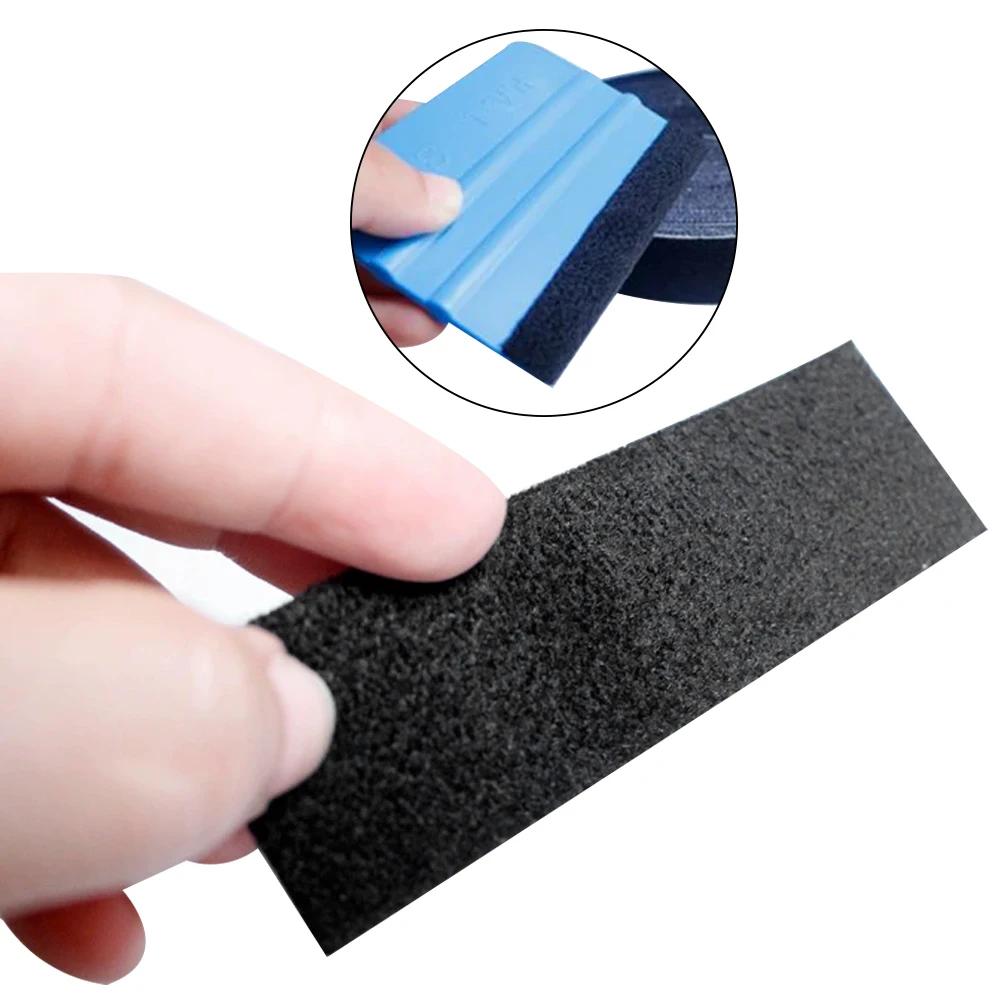 1 rulle Fiber Vinyl Squeegee Reserve Suede Stof Klud Bilindpakningsværktøj Vinduesfilm Skraber Ingen Ridsebeskytter Kant Biltilbehør