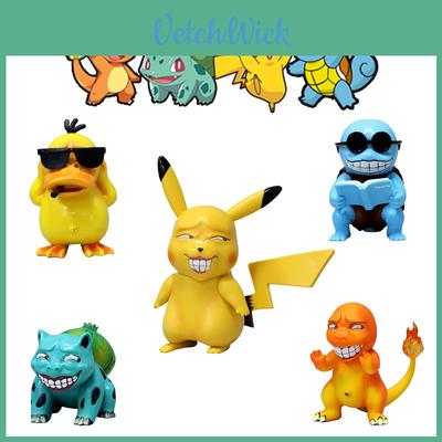 Einzigartige Pokémon Pikachu Figur mit aufdringlichem Ausdruck Perfekt für Sammler