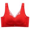 Breathable Gathering Bra for Women Without Steel Rims Thin Design Plus Size Push Up Bra Adjustable Top Support Bra