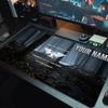 Custom Name Warriors 4K Mouse Pad Large Gaming Table Cushion Nonslip Laptop Tablet Big Mousepad Xxl Mat Mini Pc Playmat With Lock Edge