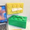 Spring Building Block Tissue Box Wall-mounted Paper Holder Bathroom Waterproof Face Towel Storage Box Punch-free Tissue Boxes