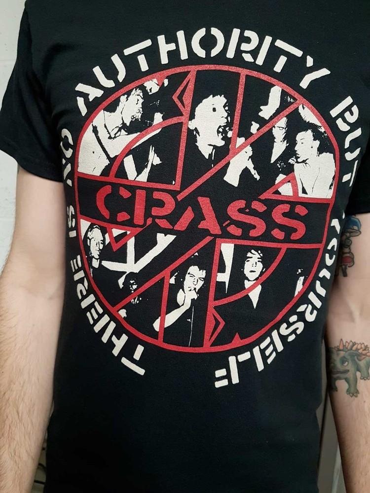 There Is No Authority Crass Band Shirt Klassisch SCHWARZ Unisex S-5XL ND1482 Unisex T-Shirt