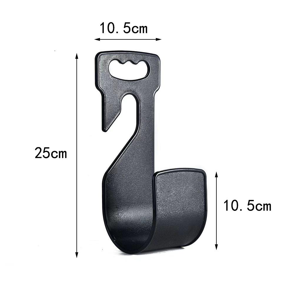 Black No-Drill Wall-Mounted Hose Storage Hook for Garden & Car Wash