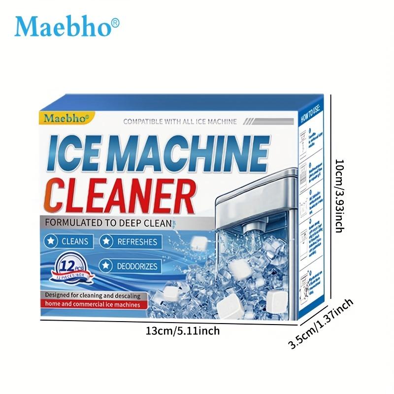 

12 шт. Таблетки для очистки льдогенератора - Совместимы со всеми льдогенераторами, Простой в использовании очиститель кубиков льда для домашнего использования, Уход за бытовой техникой 1 Box 12 Pcs