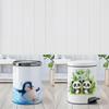 Panda Penguin Glasses Animal Trash Can Sticker Creative Decorative Wall Mural for Living Space Kitchen Office Decor