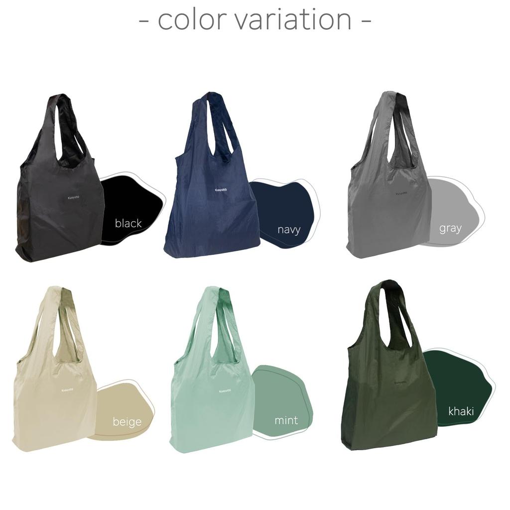 small and Eco no folding Super Thin and just roll it Large with shoulder shopping 5cm x carabiner included [Lampo] [Extremely lightweight] bag,