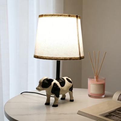 Yousheng Cute Spotted Cow Table Lamp Cartoon Animal Night Light for Kids Bedroom Desk & Nursery Decor Adorable LED Mood