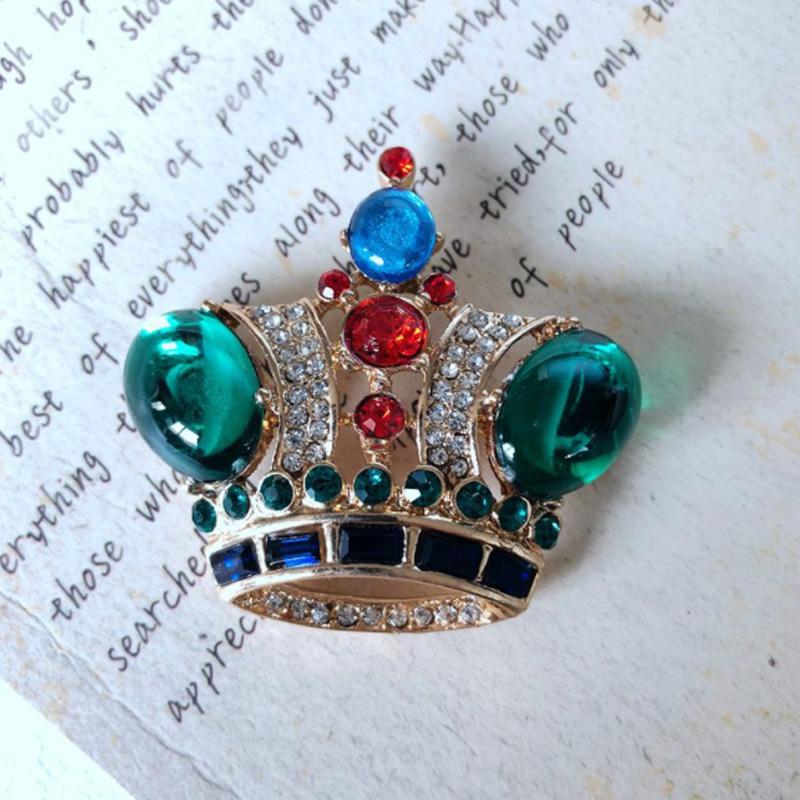 

Креативные дворцовые цветные короны, снежинки, эмалированные броши для женской одежды, ювелирные изделия с лацканами, подарок друзьям для девочек