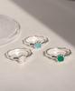 47Bag 925 Silver Layered Gemstone Ring Noi