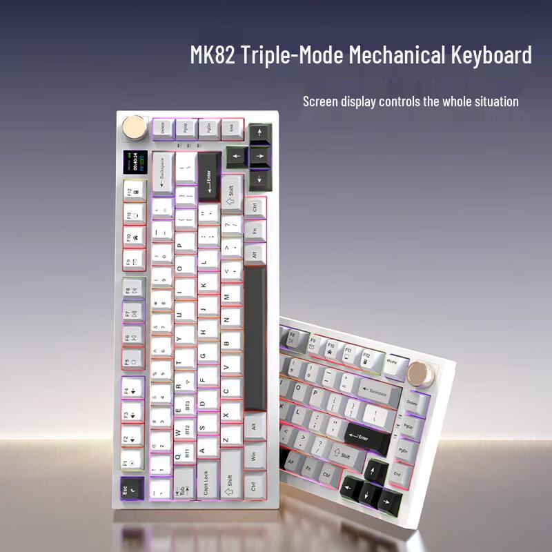 

Enlightened MK82 Triple-Mode Gasket Mechanical Keyboard