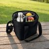 Insulated Drink Carrier Bag, 4 Compartment Tumbler Carrier Caddy, Family Size Drink Bag with Adjustable Shoulder Strap, Drink Caddy Tote for Coffee