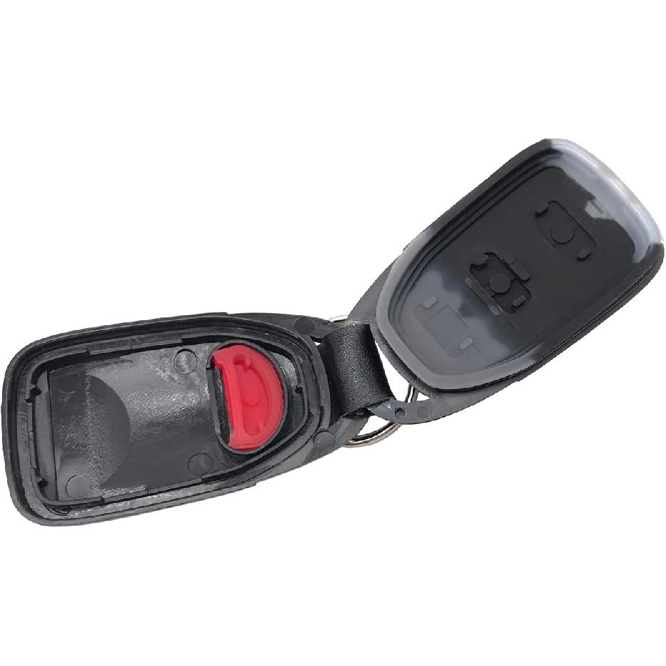 Keyless Entry Remote Key Fob Cover Case Fit for 2007-2010 Hyundai Elantra 2006-2010 Sonata Tucson for Kia Key Fob Shell 4 Buttons (1)